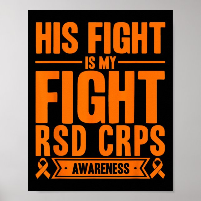 Hans kamp är min kamp mot RSD Crps Awareness 4 Poster (Framsidan)