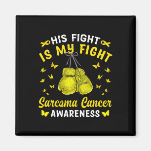 Hans kamp är min kamp mot Sarcoma Cancer Awareness Magnet
