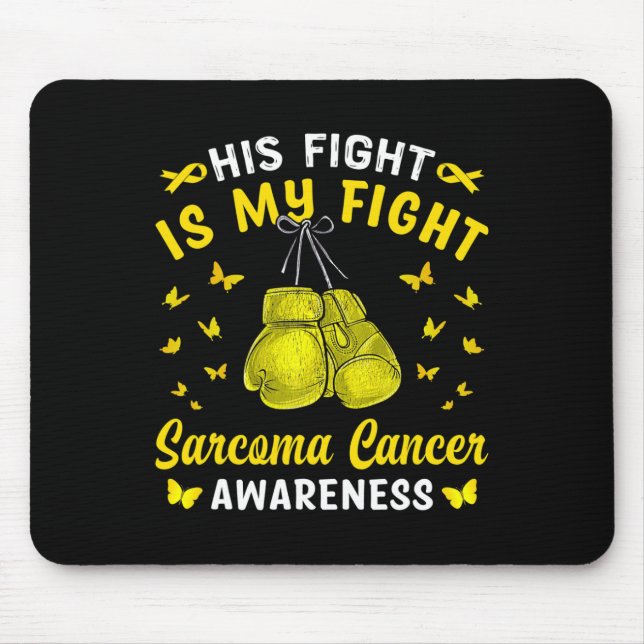 Hans kamp är min kamp mot Sarcoma Cancer Awareness Musmatta (Framsidan)