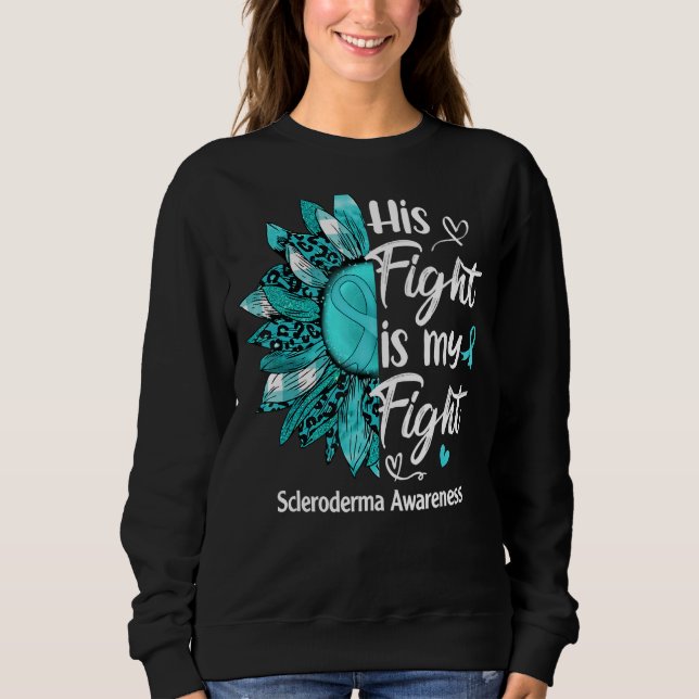 Hans kamp är min kamp mot solroskleroderma A T Shirt (Framsida)