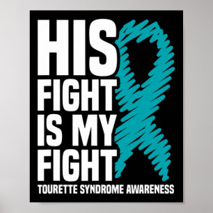 Hans kamp är min kamp mot Tourette Syndrome Awaren Poster