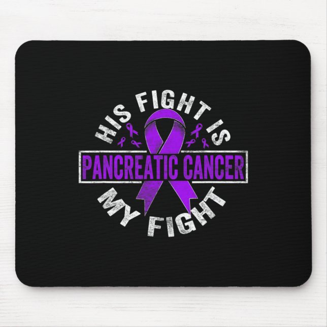 Hans kamp är min kamp PankreasCancer Awareness Musmatta (Framsidan)
