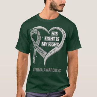 Hans kamp är min kamp - "Ribbon Heart Awarenes" T Shirt