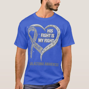 Hans kamp är min kamp "Ribbon Heart Glioblastoma A T Shirt