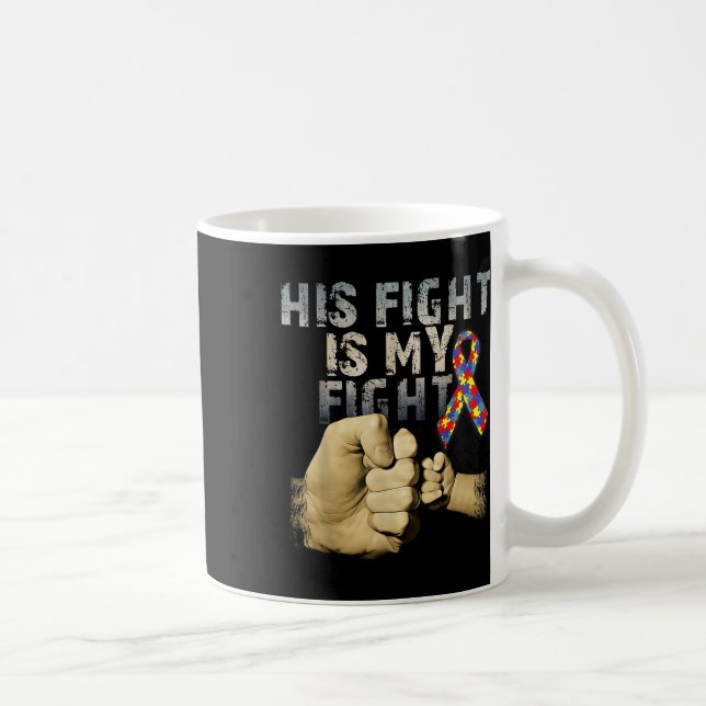 Hans kamp är min kampanjmedvetenhet och kaffemugg (Höger)