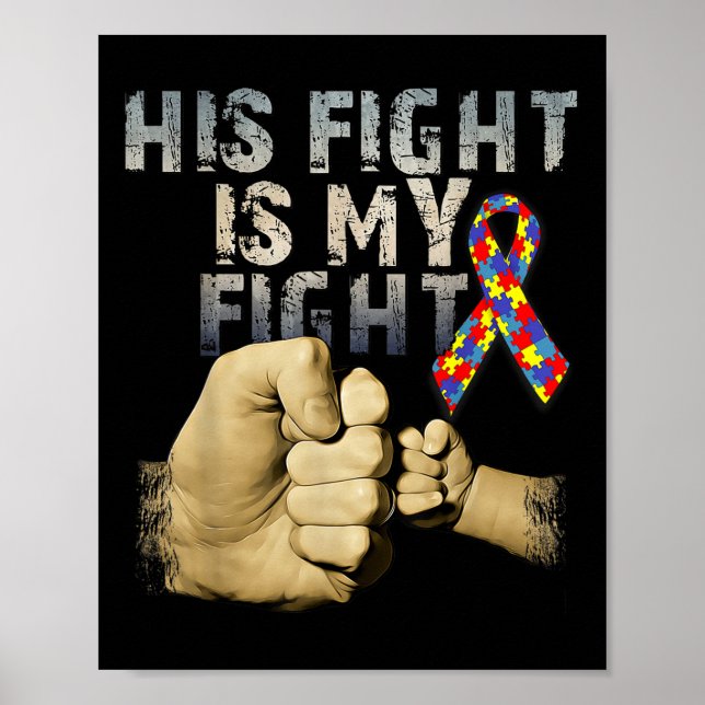 Hans kamp är min kampanjmedvetenhet och poster (Framsidan)