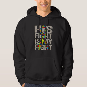 Hans kamp är min kampanjvänlighet och mitt stöd hoodie