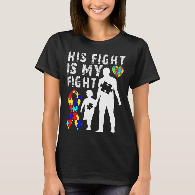 Hans kamp är min kampanjvänlighet och mitt stöd t shirt (Framsida)