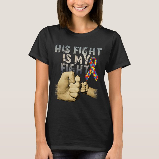 Hans kamp är min kampanjvänlighet och mitt stöd t shirt (Framsida)