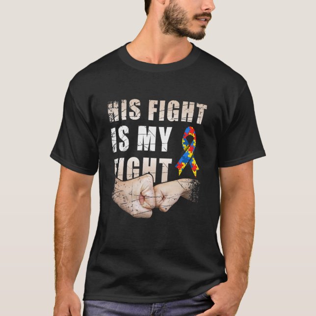 Hans kamp är min kampanjvänlighet och mitt stöd t shirt (Framsida)