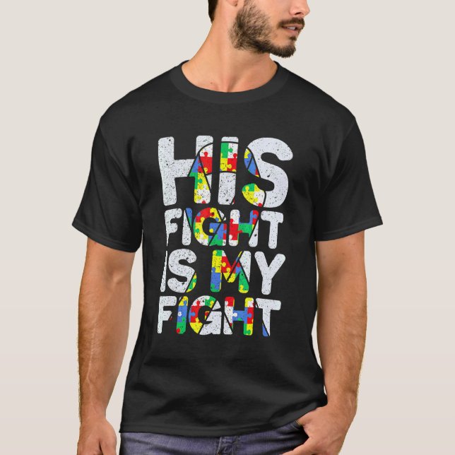 Hans kamp är min kampanjvänlighet och mitt stöd t shirt (Framsida)