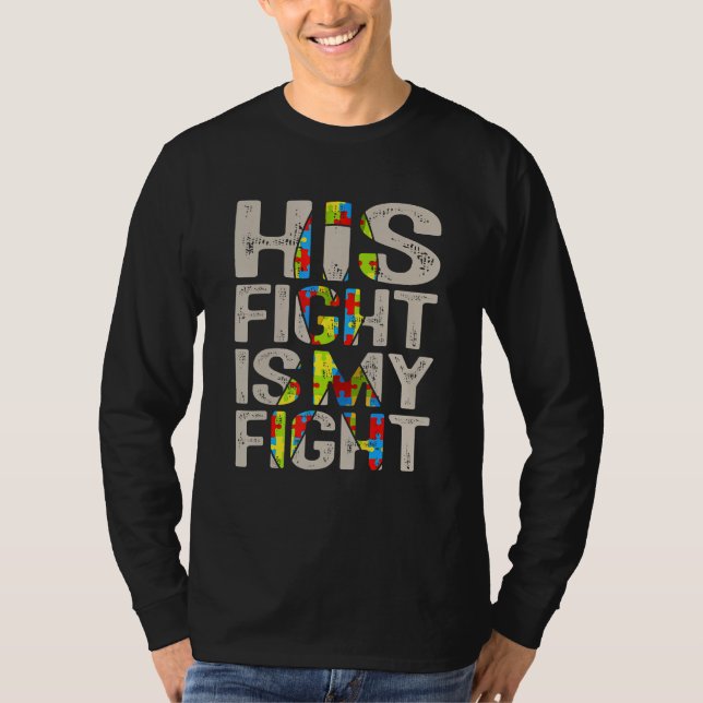Hans kamp är min kampanjvänlighet och mitt stöd t shirt (Framsida)