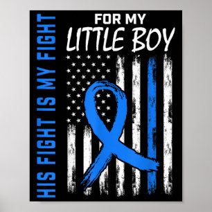 Hans kamp är min krigsdiabetes Awareness Shirt Lit Poster