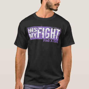 Hans kamp är min Lila Alzheimers demens T Shirt