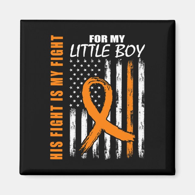 Hans kamp är min lilla pojke Son Leukemia Awar Magnet (Framsidan)