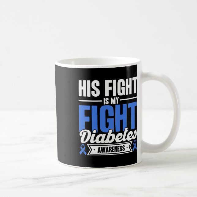 Hans kamp är min medalj i kampen kaffemugg (Höger)