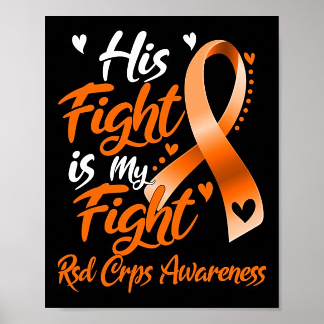 Hans kamp är min medvetenhet om RSD Crps Poster (Framsidan)