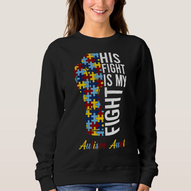 Hans kamp är min utkämpade autism i Moster T Shirt (Framsida)