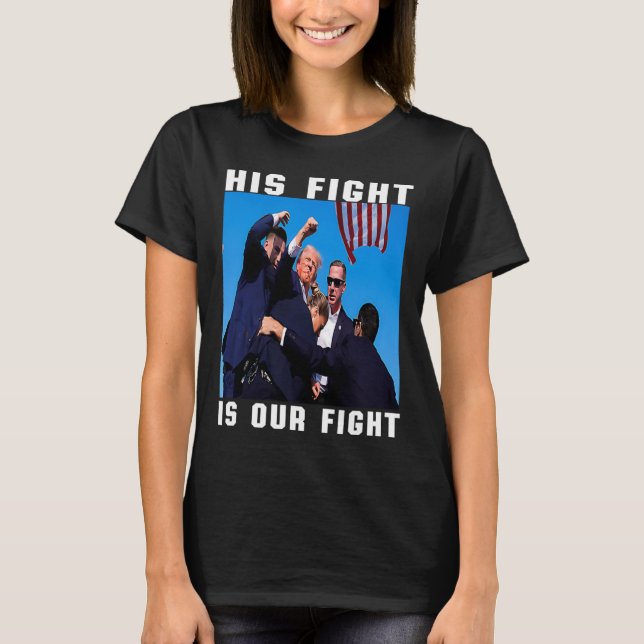 Hans kamp är vår kamp t shirt (Framsida)