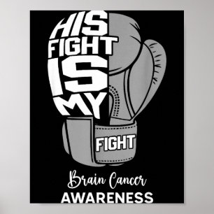 Hans kamp min kamp hjärncancer medvetenhet månad s poster