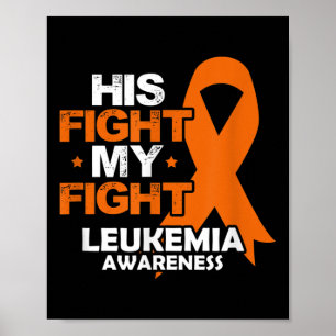 Hans Kamp Min Kamp Leukemi Medvetenhet Orange Band Poster
