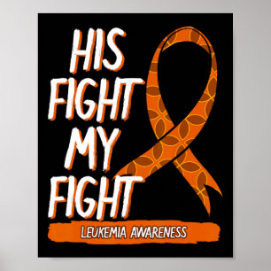 Hans kamp mot min Orange Ribbo för att öka medvete Poster