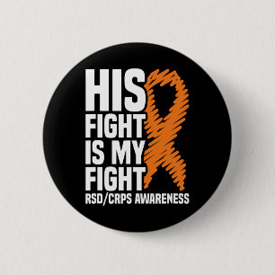 Hans kamp mot min Orange Ribbon Rsdcrps-medvetenhe Knapp