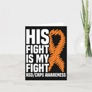 Hans kamp mot min Orange Ribbon Rsdcrps-medvetenhe Kort
