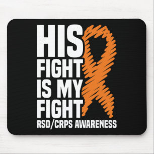 Hans kamp mot min Orange Ribbon Rsdcrps-medvetenhe Musmatta