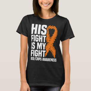 Hans kamp mot min Orange Ribbon Rsdcrps-medvetenhe T Shirt
