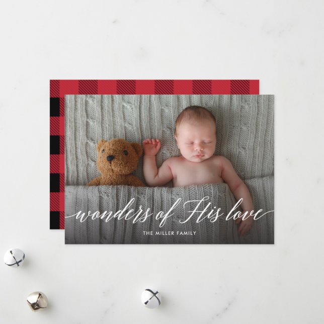 Hans Kärlek-Helgdag-fotokort Julkort (Fram/Back In Situ)