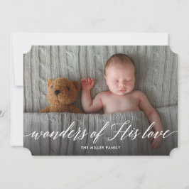 Hans Kärlek-Helgdag-fotokort Julkort