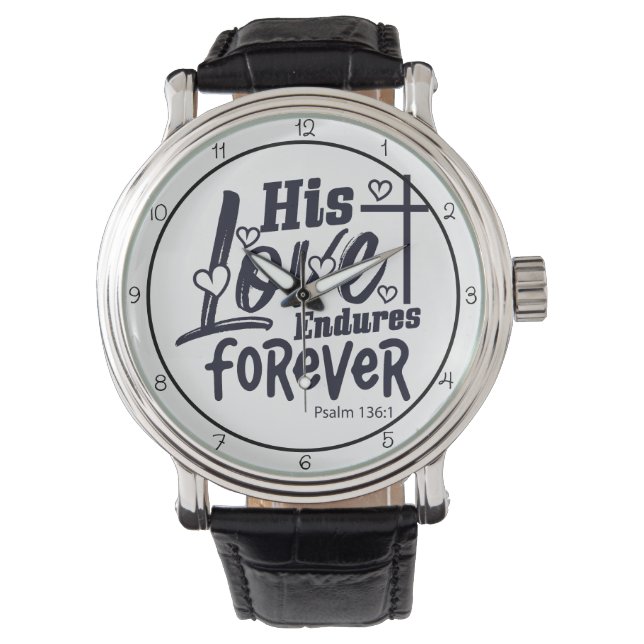 Hans kärlek varar evigt armbandsur (Framsida)