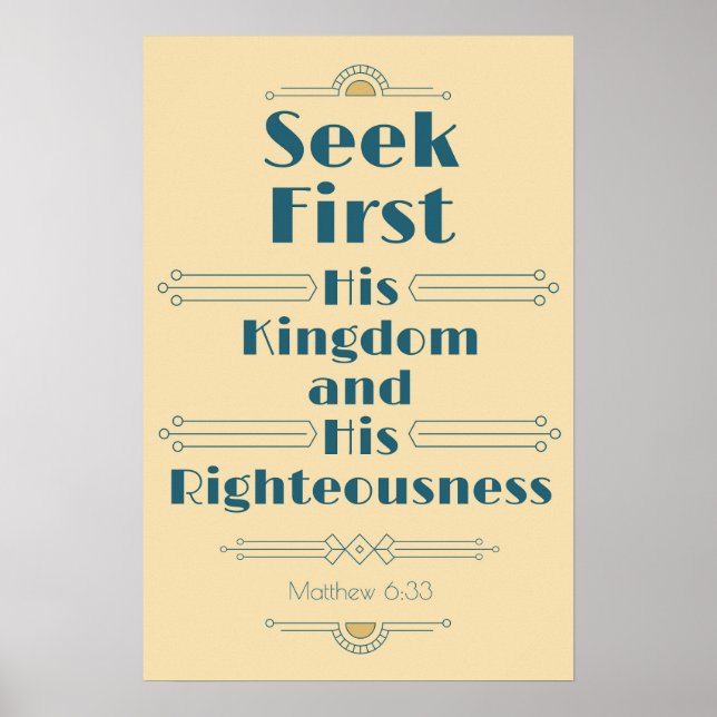 Hans konungariket och hans rättmätighet poster (Framsidan)