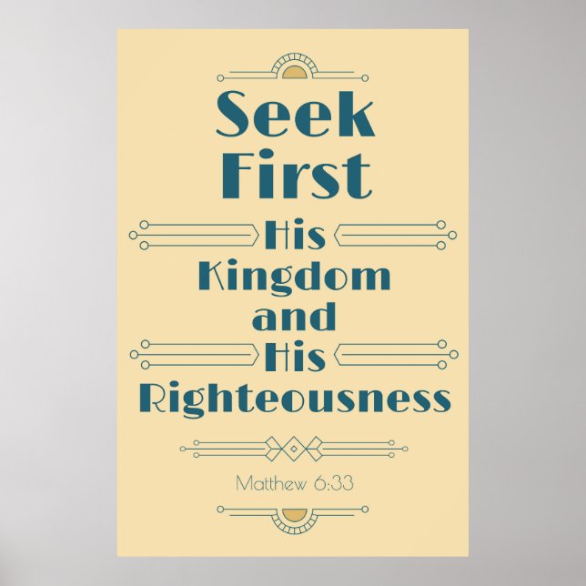 Hans konungariket och hans rättmätighet poster (Framsidan)
