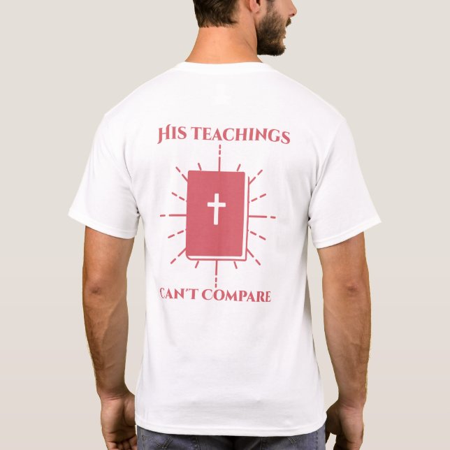 Hans lärlingar kan inte jämföras t shirt (Baksida)