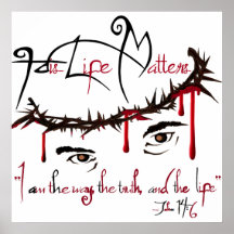 Hans liv är kristna Poster