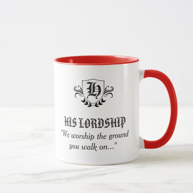 "HANS LORDSHIP" - PERSONALISERA MUGG (Höger)