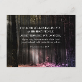 Hans lovade (Femte Mosebok 28:9) Vykort