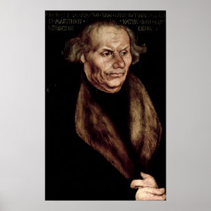 Hans Luther, far av Martin Luther Poster