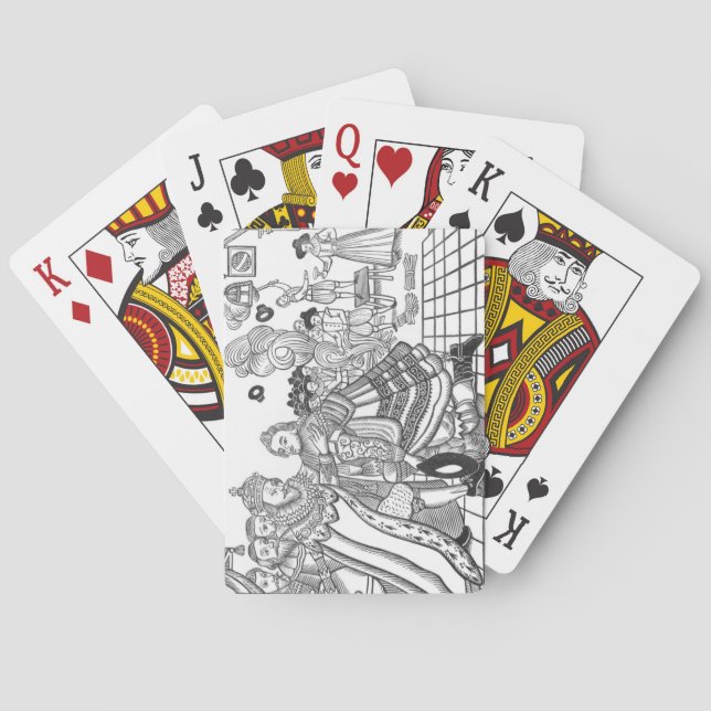 Hans Majestät Charles ankomst (1600-49) Princ Casinokort (Baksidan)