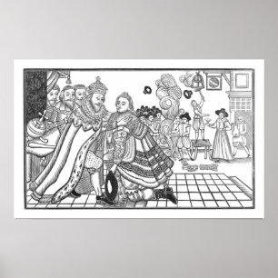 Hans Majestät Charles ankomst (1600-49) Princ Poster