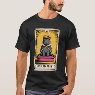 Hans Majestät Katt Tarot Kort Katt Toalett Skämt C T Shirt