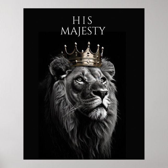 Hans Majestät - Regal Lejona Krona Poster (Framsidan)