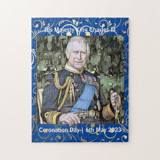 Hans Majesty Kung Charles III Coronation Pussel (Vertikal)