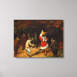 Hans Majesty Receives (av William Holbrook Beard) Canvastryck