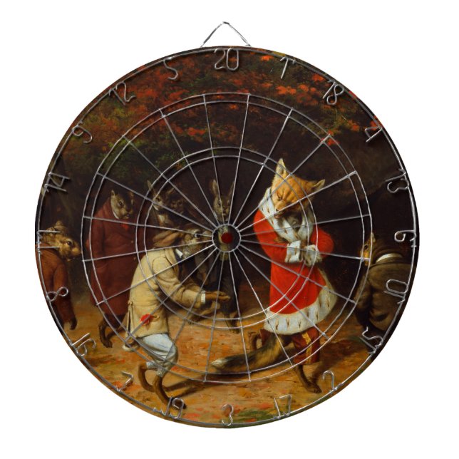 Hans Majesty Receives (av William Holbrook Beard) Darttavla (Framsidan)