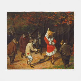 Hans Majesty Receives (av William Holbrook Beard) Fleecefilt