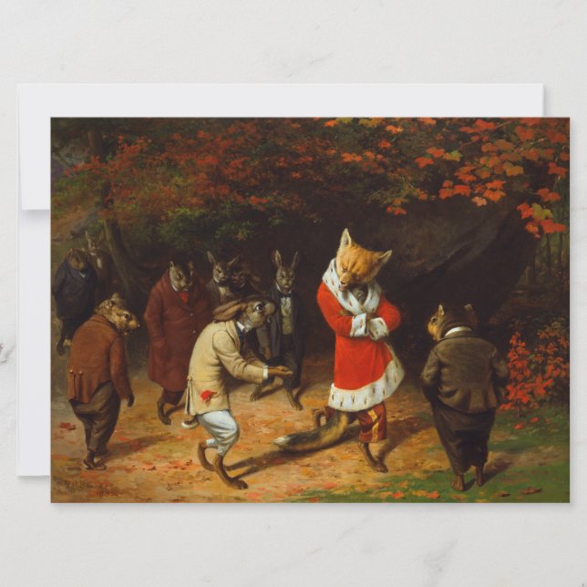 Hans Majesty Receives (av William Holbrook Beard) Kort (Framsida)