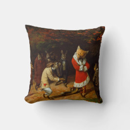 Hans Majesty Receives (av William Holbrook Beard) Kudde